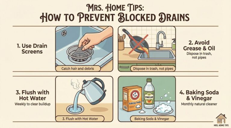 how to prevent blocked drains mrshometips